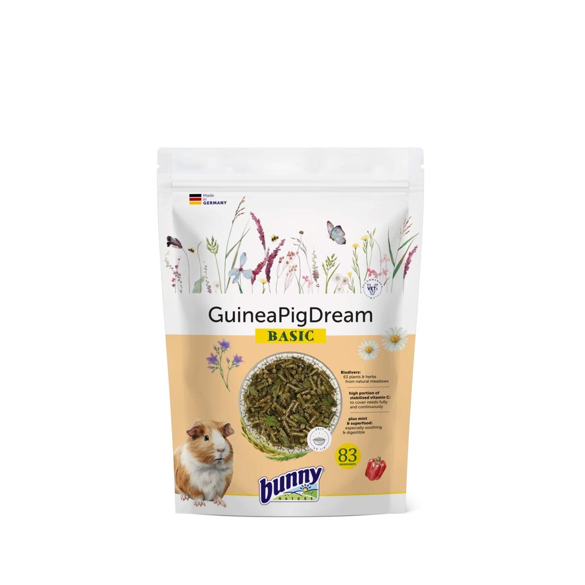 Bunny GuineaPigDream noore merisea täissööt, 600 g - Tootepilt