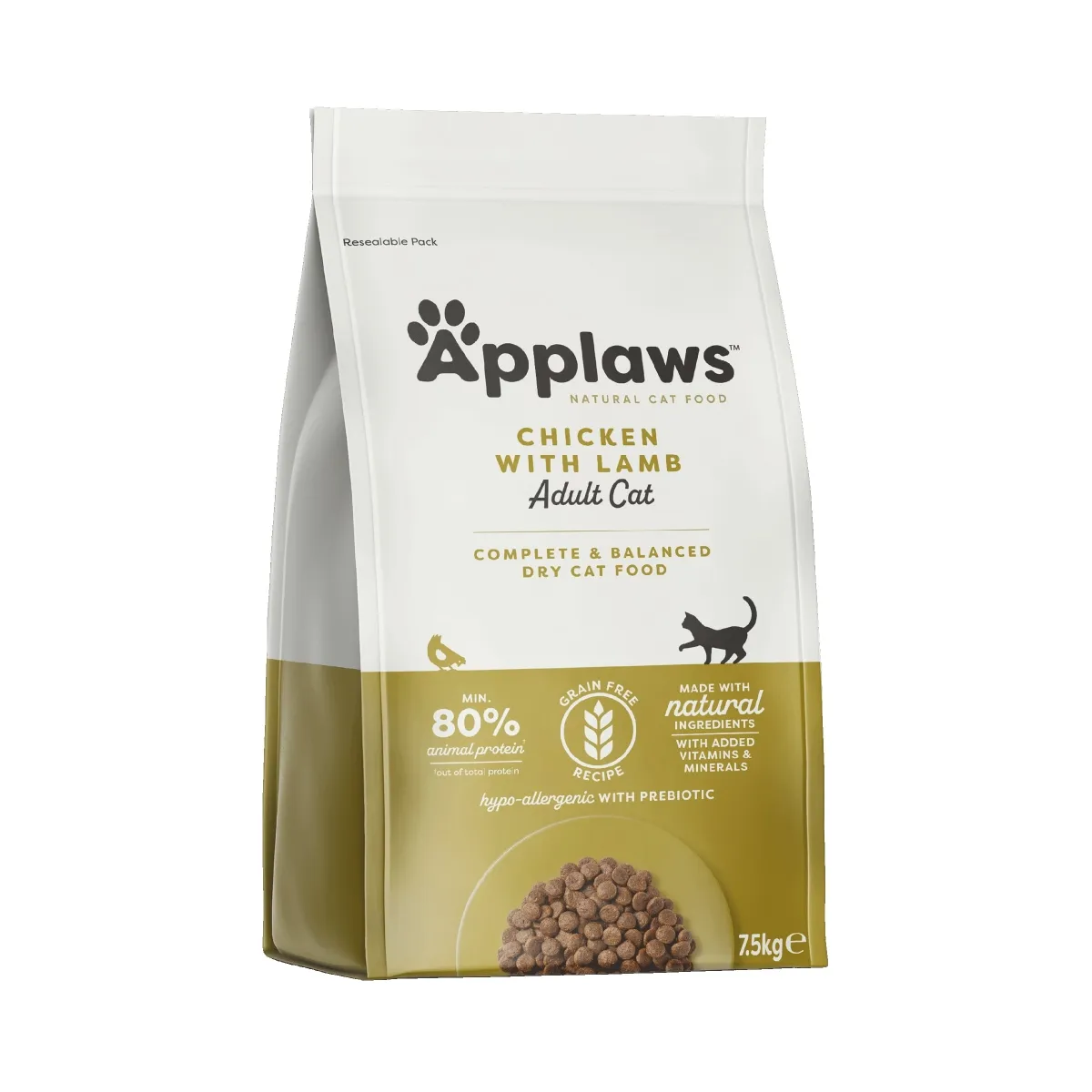 Applaws kuivtoit kassidele, kana- ja lambalihaga, 7.5 kg - Tootepilt 1