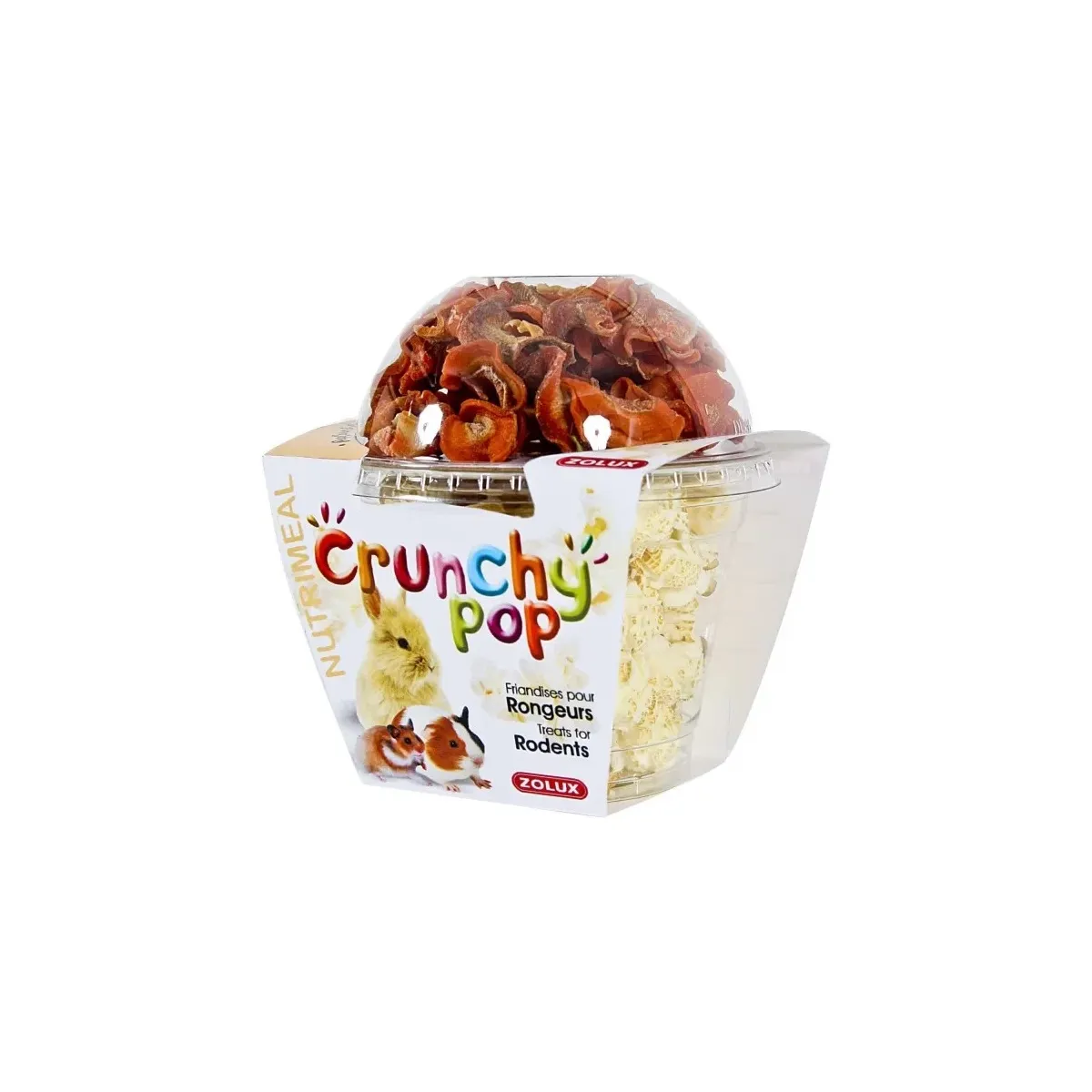 Zolux Crunchy näriliste maius porgandi ja popkorniga,  200 g - Tootepilt