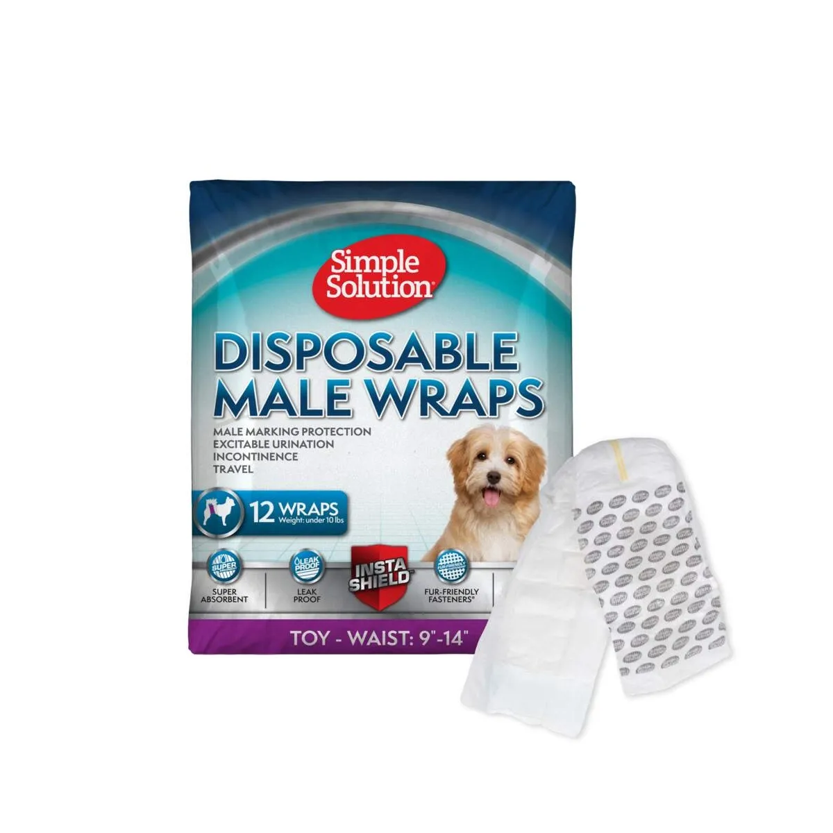 Simple Solution ühekordsed mähkmed isastele koertele XS - Tootepilt