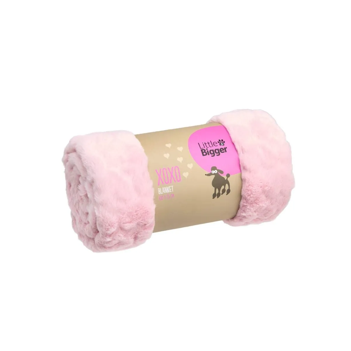 Little & Bigger XOXO tekk südametega 100x75 cm - Tootepilt