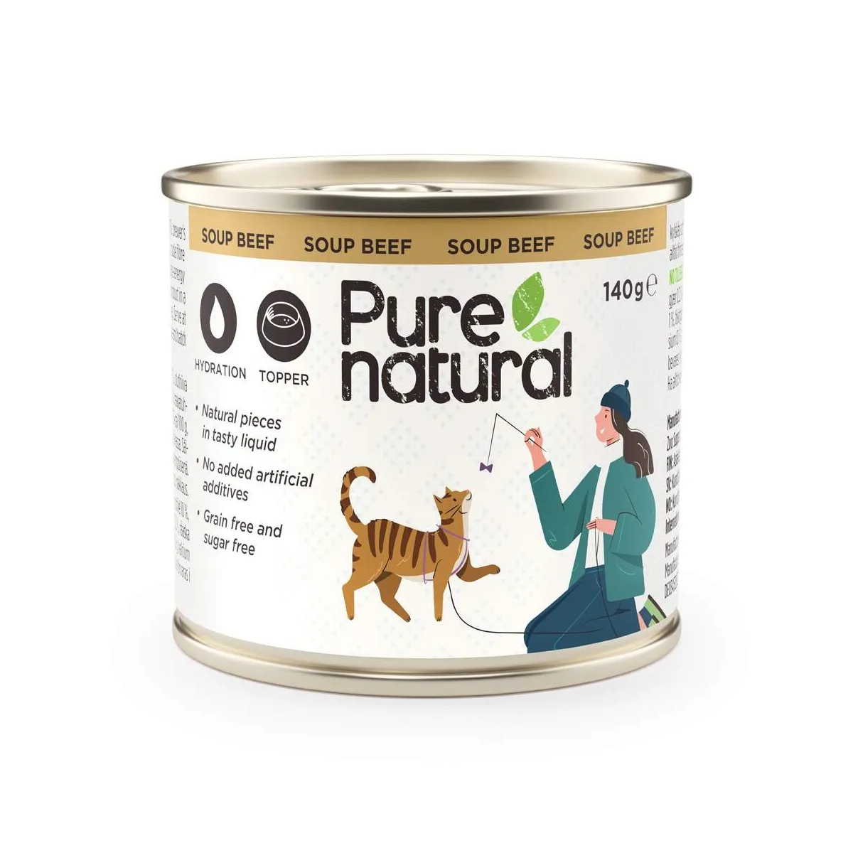 Purenatural kassisupp, lõhe, 140 g - Tootepilt