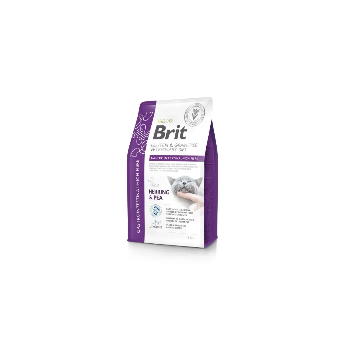 Brit VD GF Gastrointestinal High Fibre erisööt kassile, 2 kg - Tootepilt