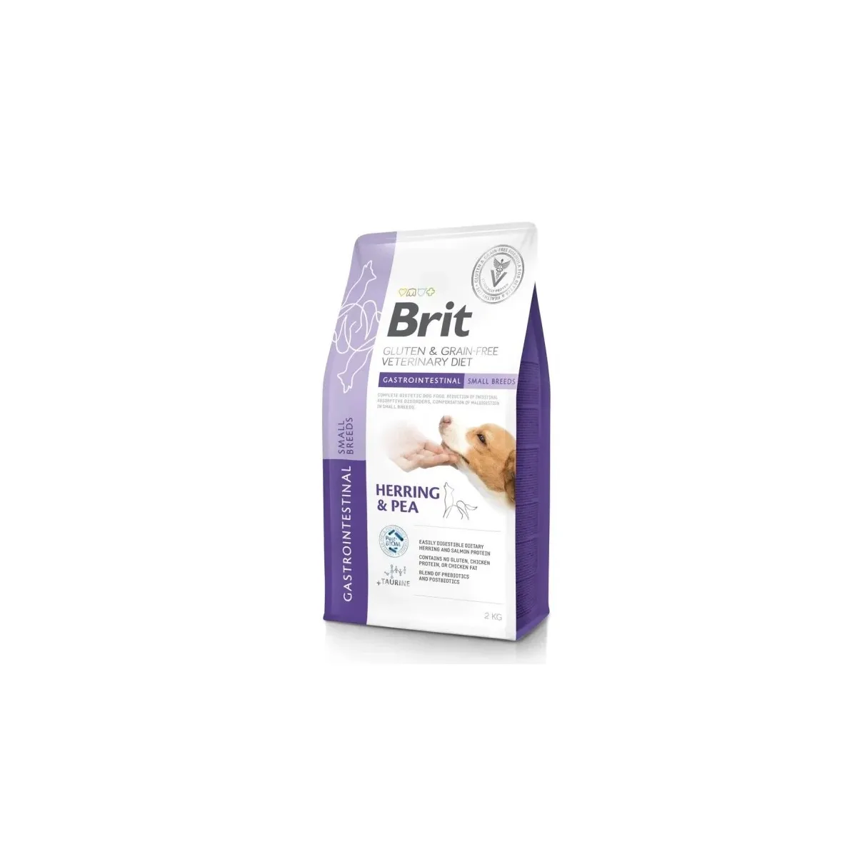 Brit VD GF Gastrointestinal erisööt väikest kasvu koerale, 2 kg - Tootepilt