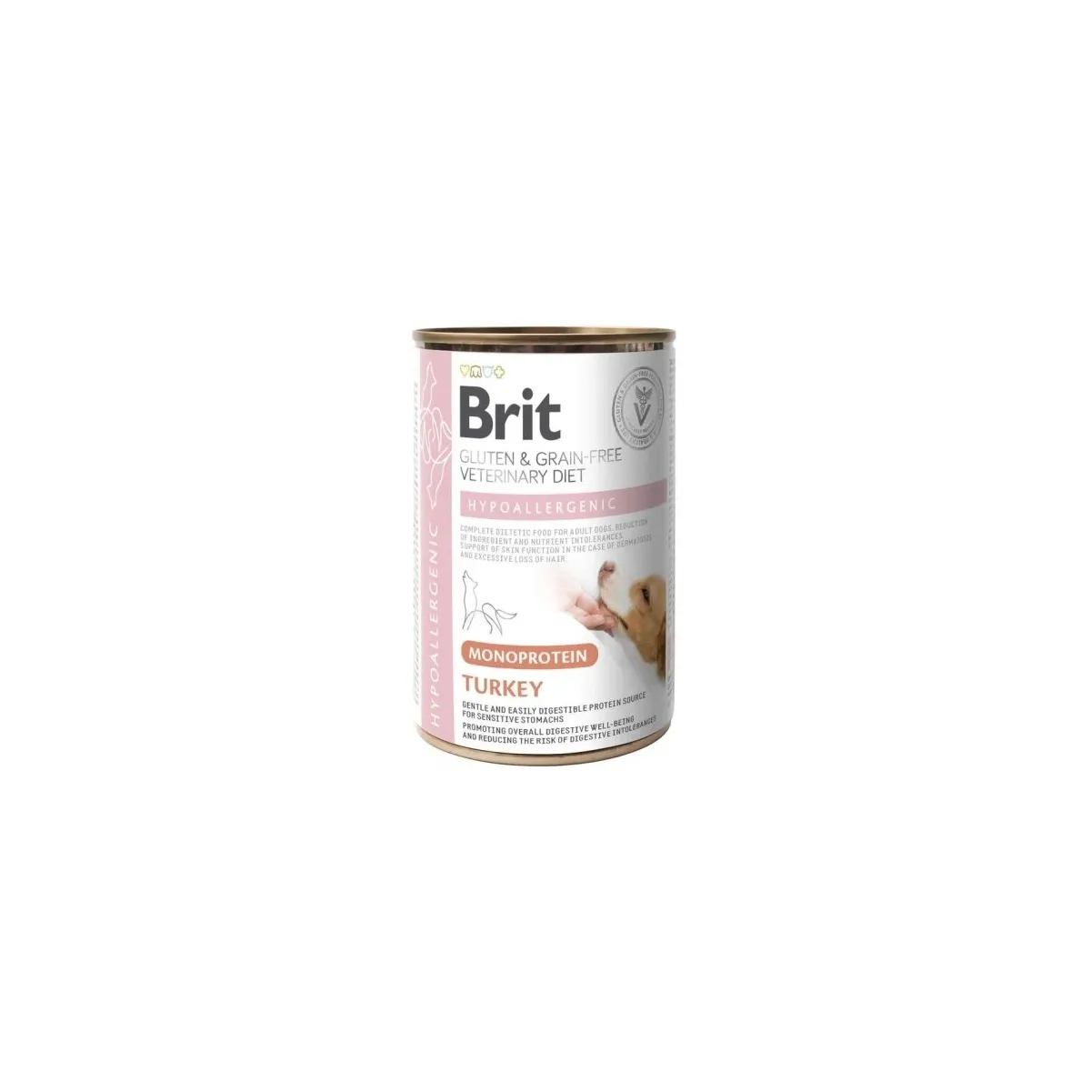 Brit GF Hypo Mono erisööt, konserv koerale, kalkun, 400 g - Tootepilt 1