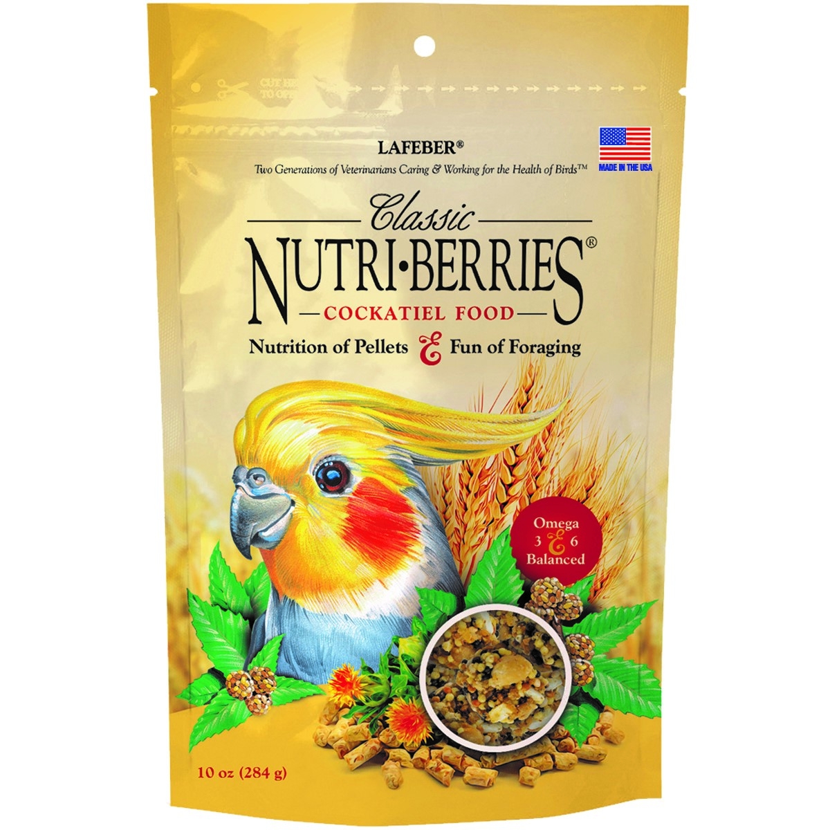 Nutri-Berries lindude täissööt Cockatiel 284 g