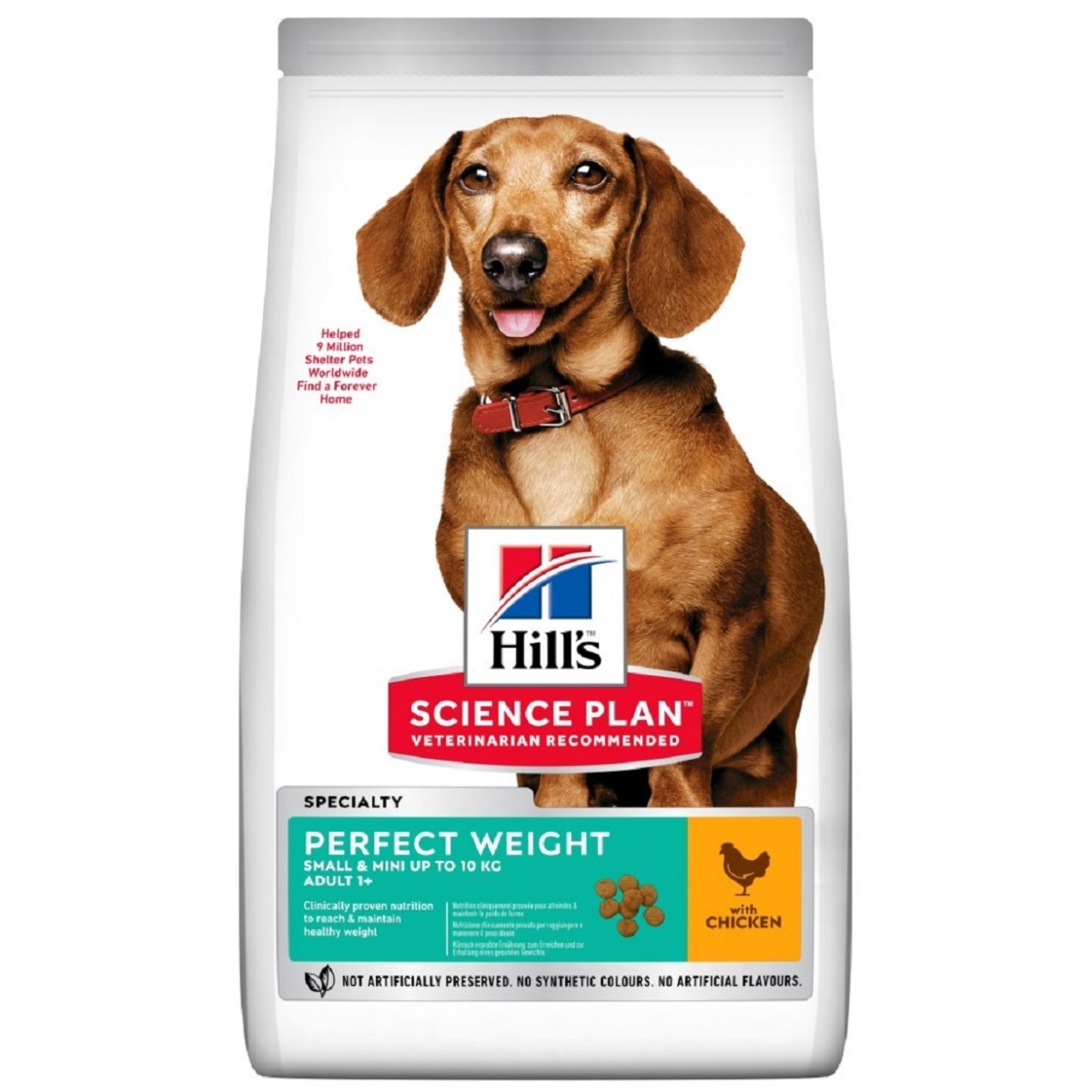 Hill's Science Plan Weight koeratoit kanaga väiksele koerale 1,5kg - Tootepilt