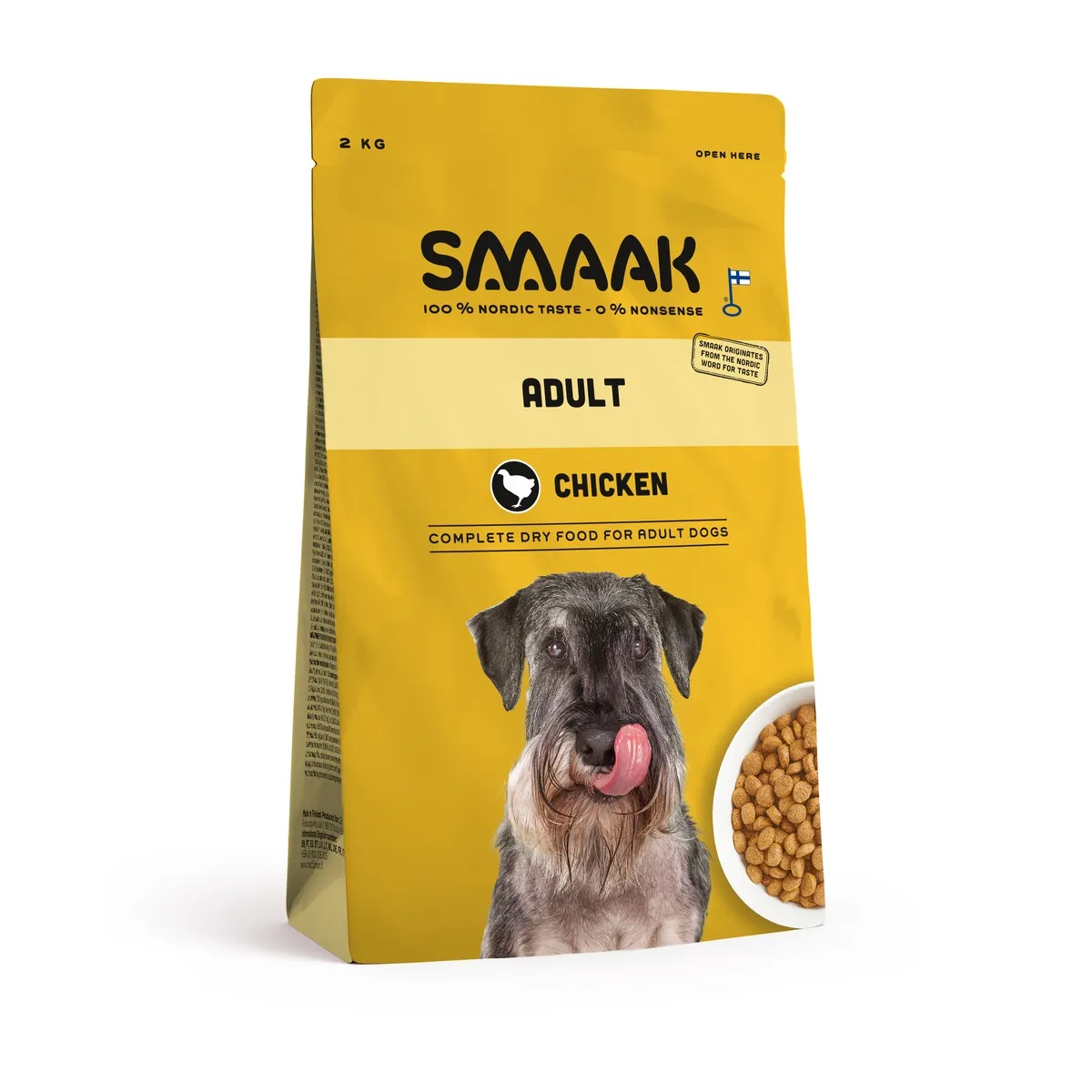 SMAAK koera kuivtoit, kana, 2 kg - Tootepilt