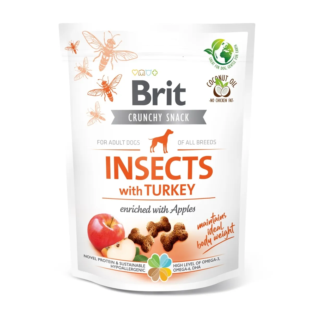 Brit Care Cracker koera maius, putukad/kalkun/õun, 200 g - Tootepilt