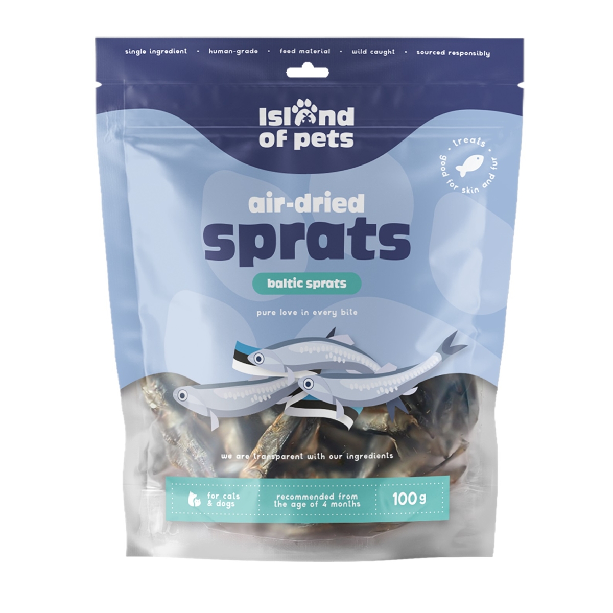 Island of Pets maius, kuivatatud kilud 80 g - Tootepilt 1