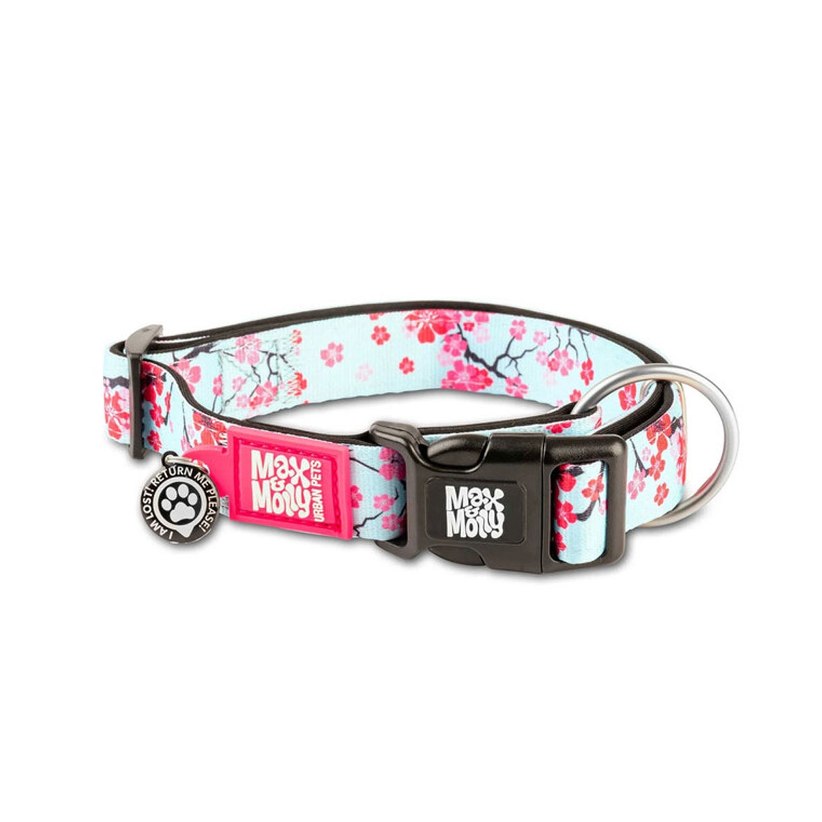 Max&Molly koera kaelarihm Smart ID Cherry Bloom XS, 22-35cm - Tootepilt