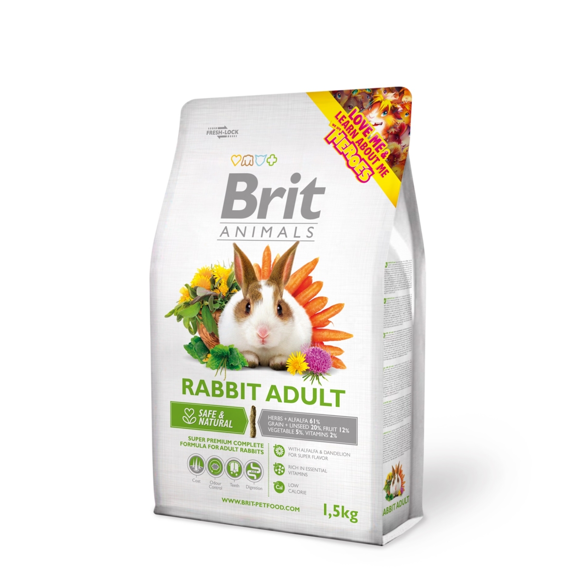 Brit Animals küüliku täissööt 1,5 kg
