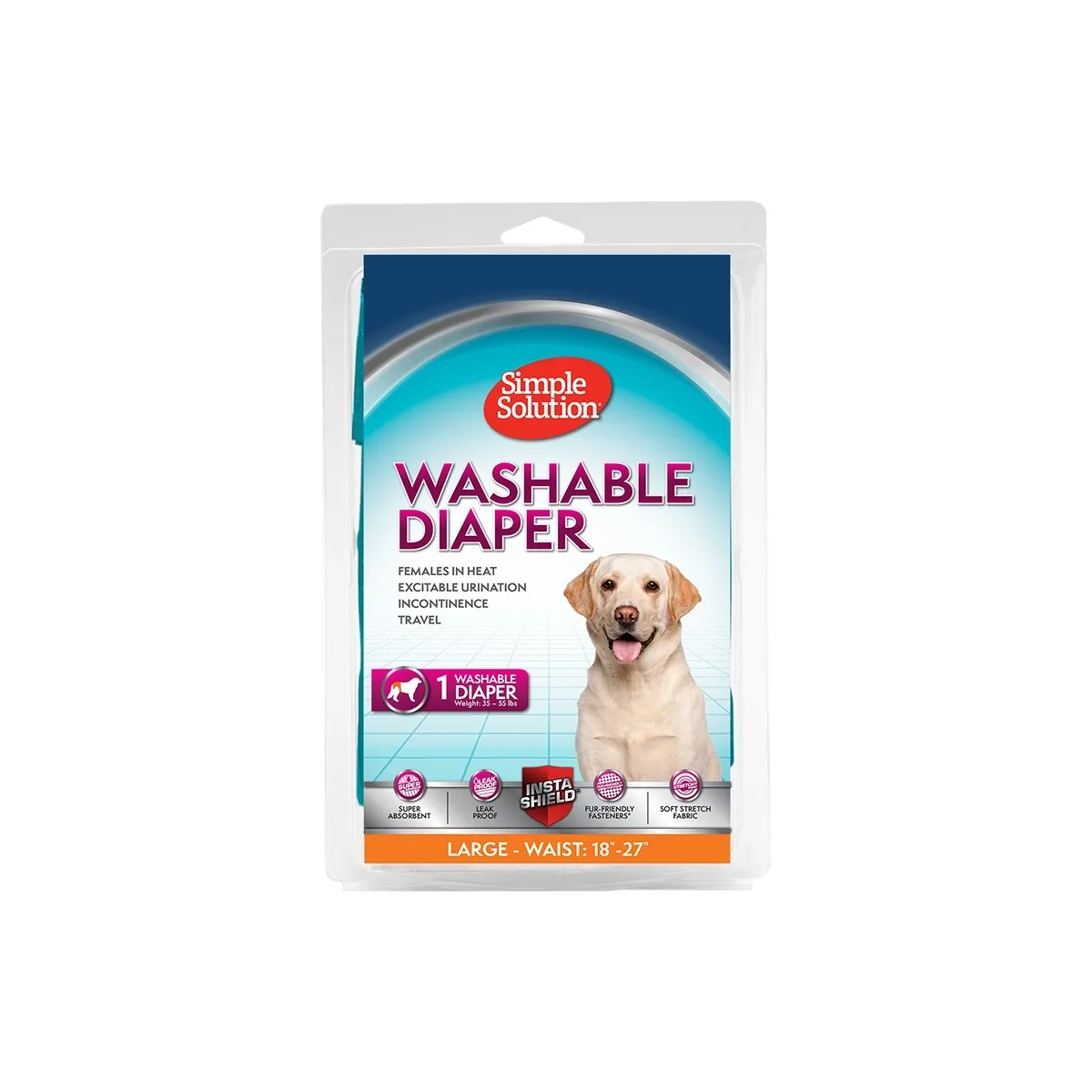Simple Solution pestav mähe emasele koerale, L suurus, 1 tk - Tootepilt