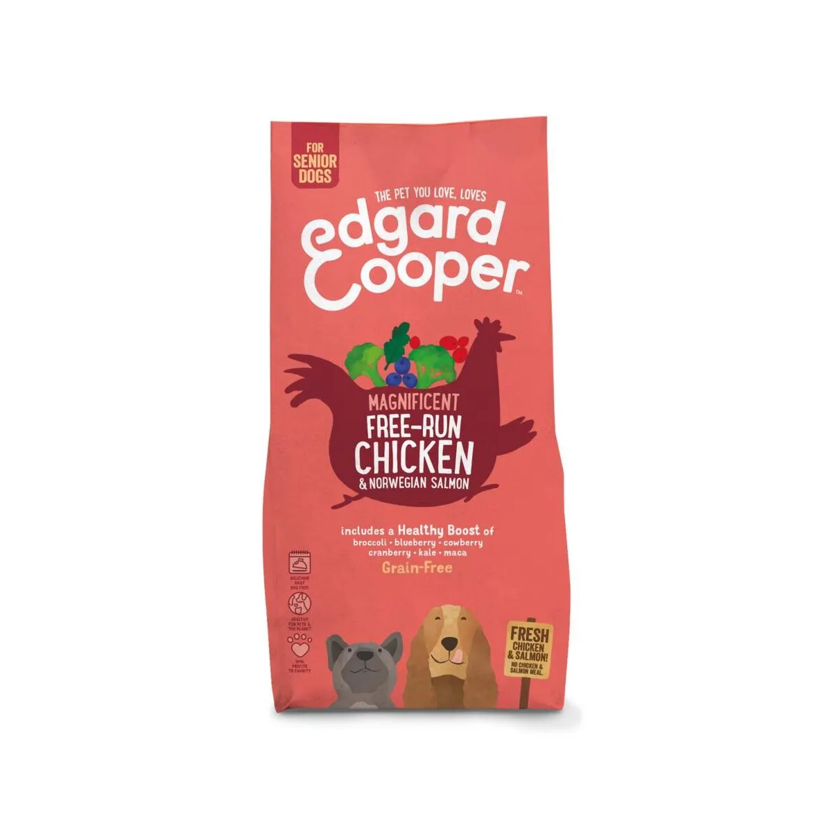 Edgard Cooper kuivtoit eakatele koertele, kana/lõhe, 7 kg - Tootepilt