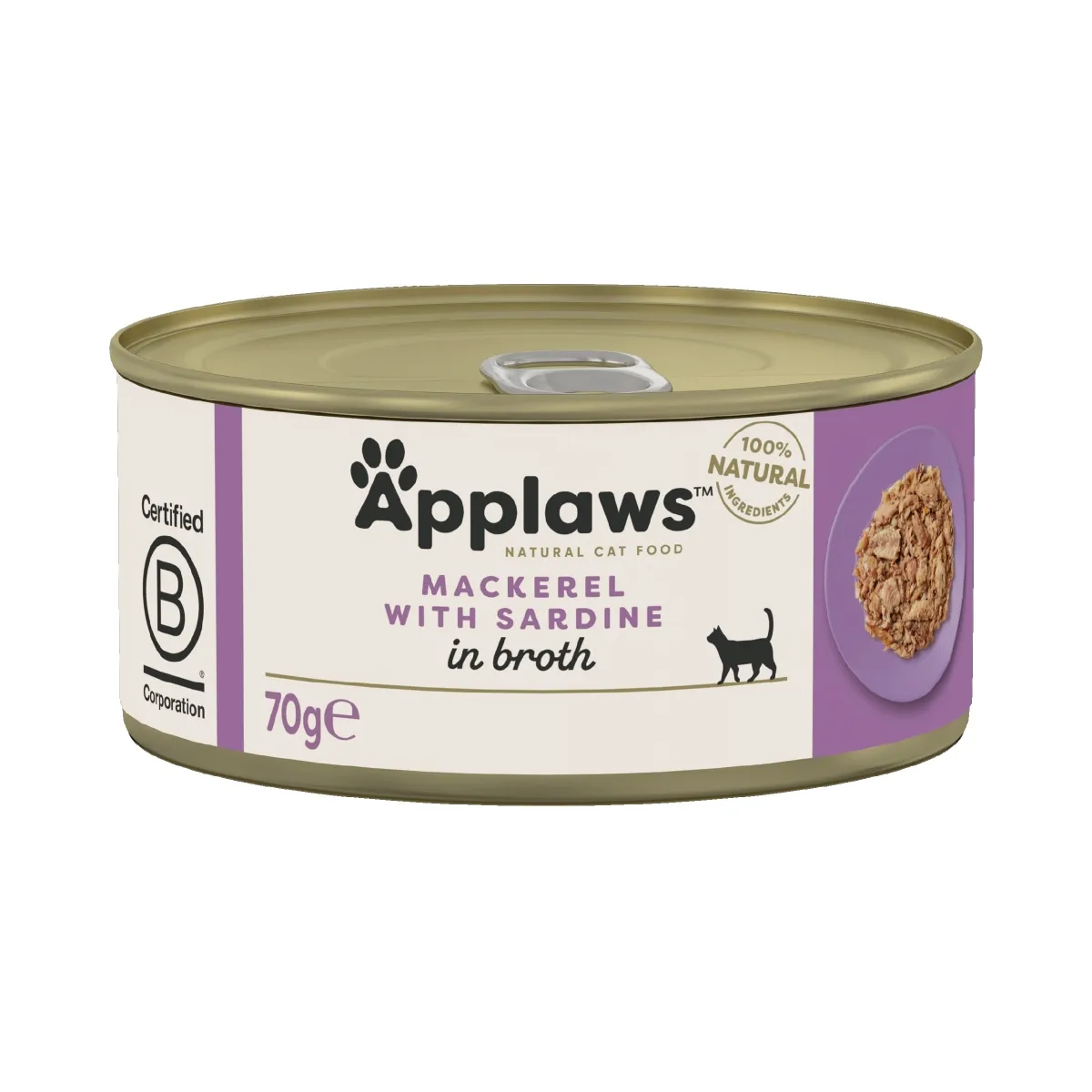 Applaws konserv kassidele, sardiini ja makrelliga, 70 g - Tootepilt 1
