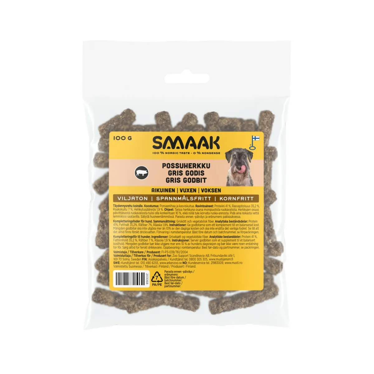 SMAAK koera maius, siga, 100 g - Tootepilt