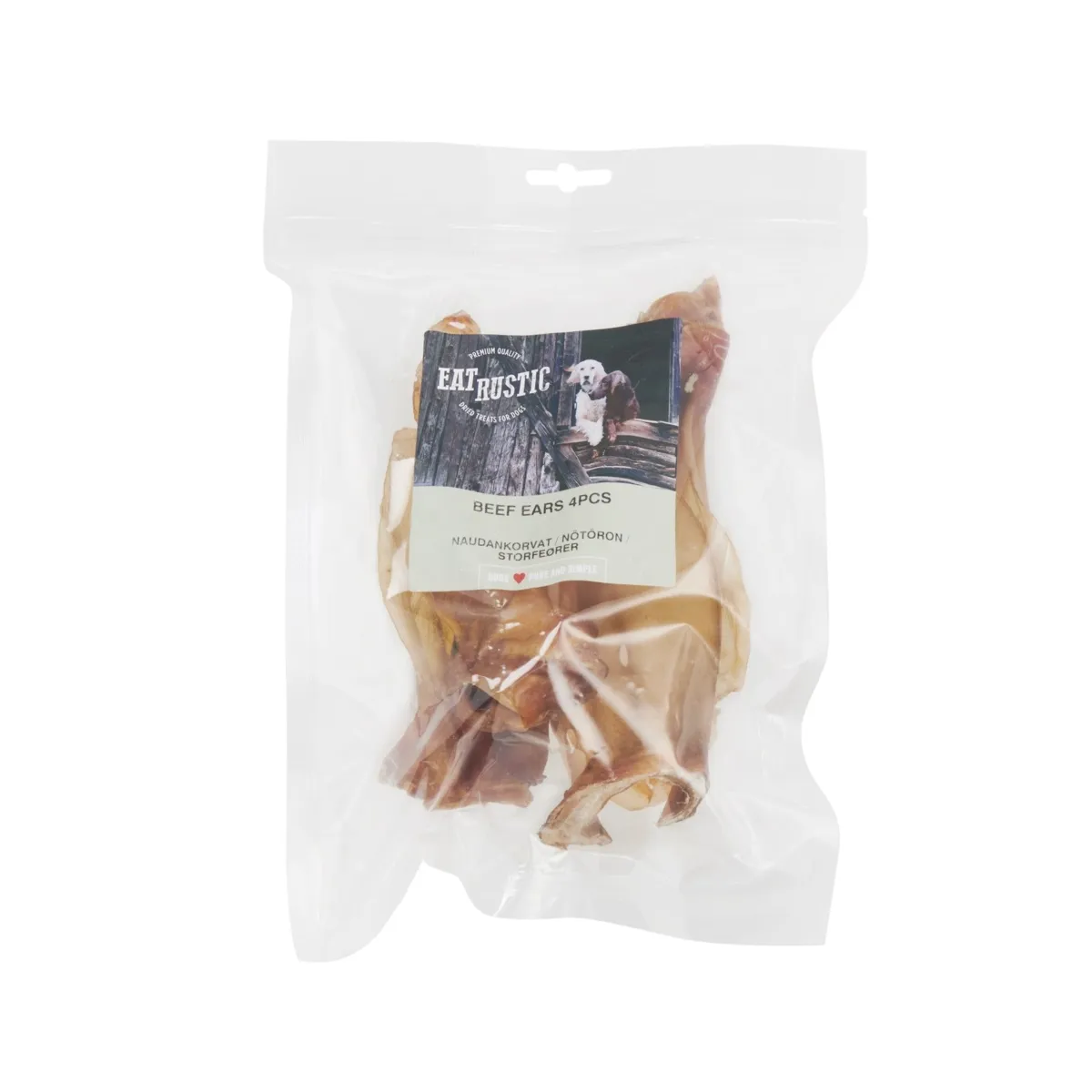 Eat Rustic koera maius, veisekõrvad, 4 tk - Tootepilt