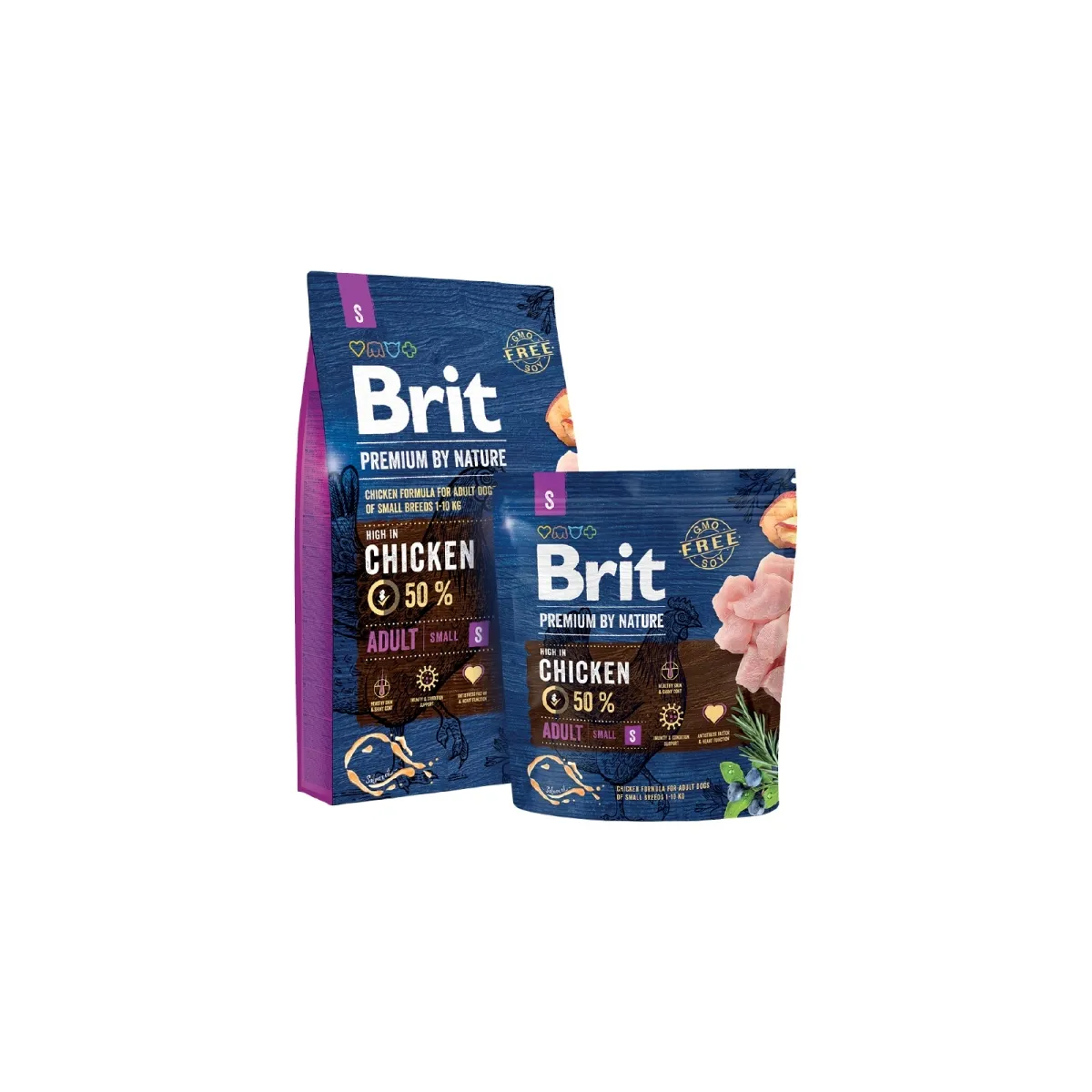 Brit Premium kuivtoit väikest tõugu koertele, kanaga 8 kg - Tootepilt 1