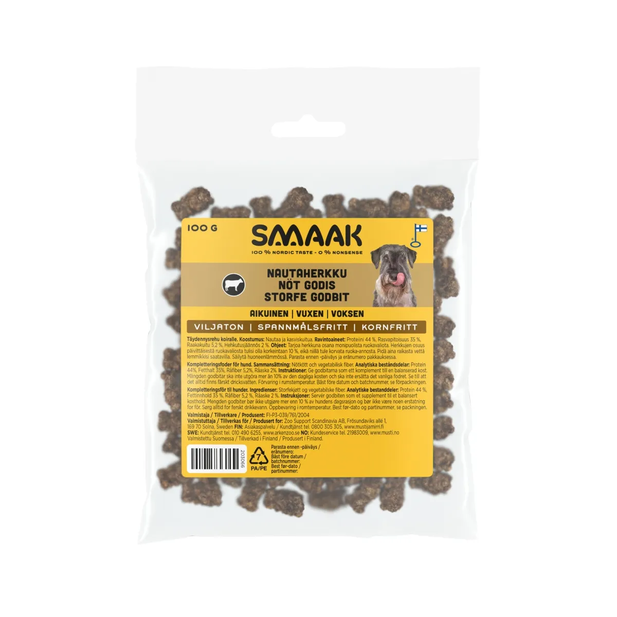 SMAAK koera maius, veis, 100 g - Tootepilt