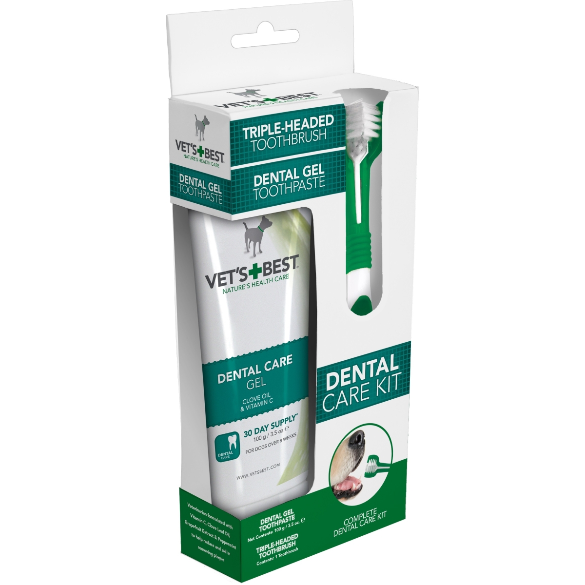 VETS BEST KOERA SUUHOOLDUSKOMPLEKT UK GEEL+HAMBAHARI