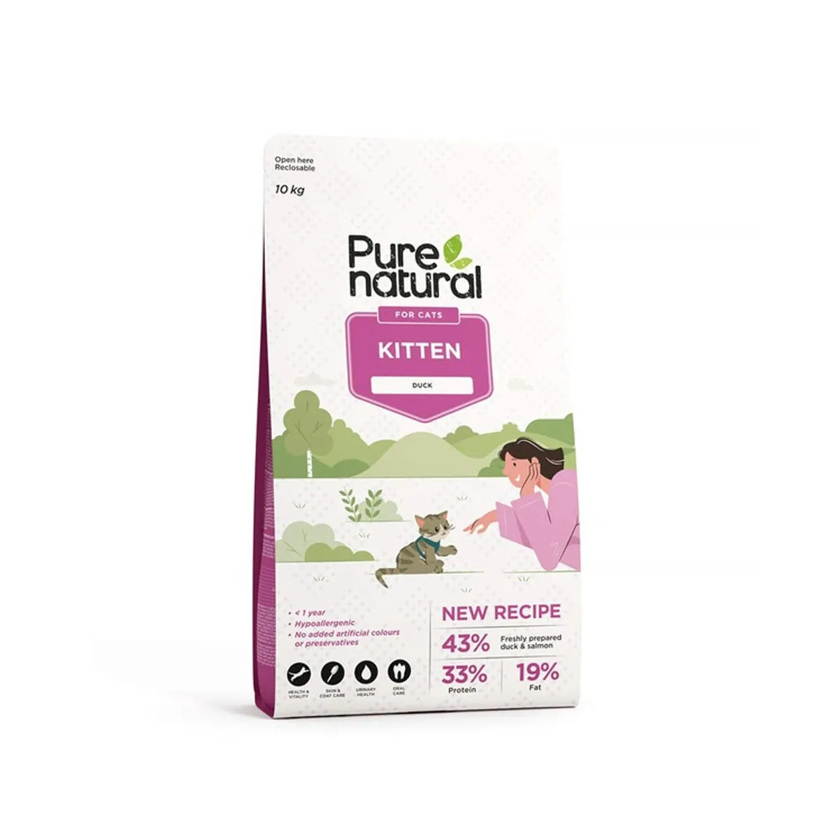 Purenatural kassipoja kuivtoit, part, 10 kg - Tootepilt