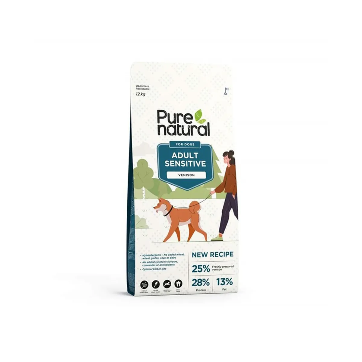 Purenatural Sensitive koera kuivtoit, hirv, 12 kg - Tootepilt 1