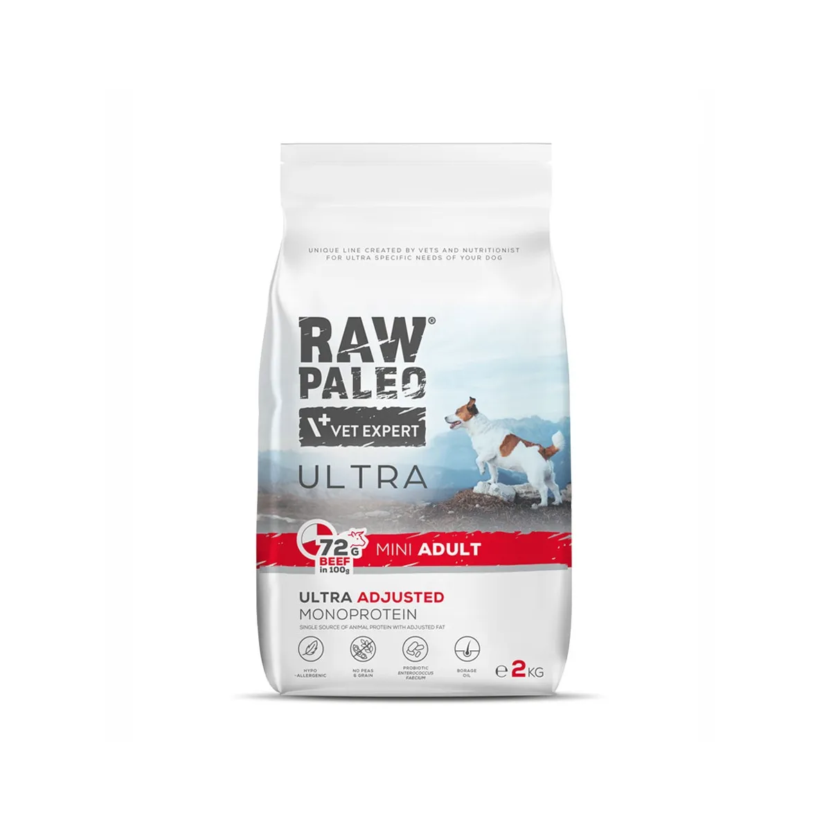 RAW PALEO KOERA TÄISSÖÖT ULTRA MINI VEIS 2KG - Tootepilt