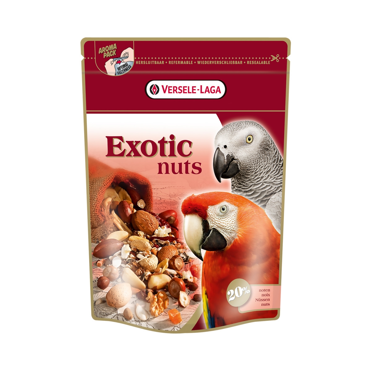 Versele-Laga Prestige Exotic Nuts lindude täistoit 750 g