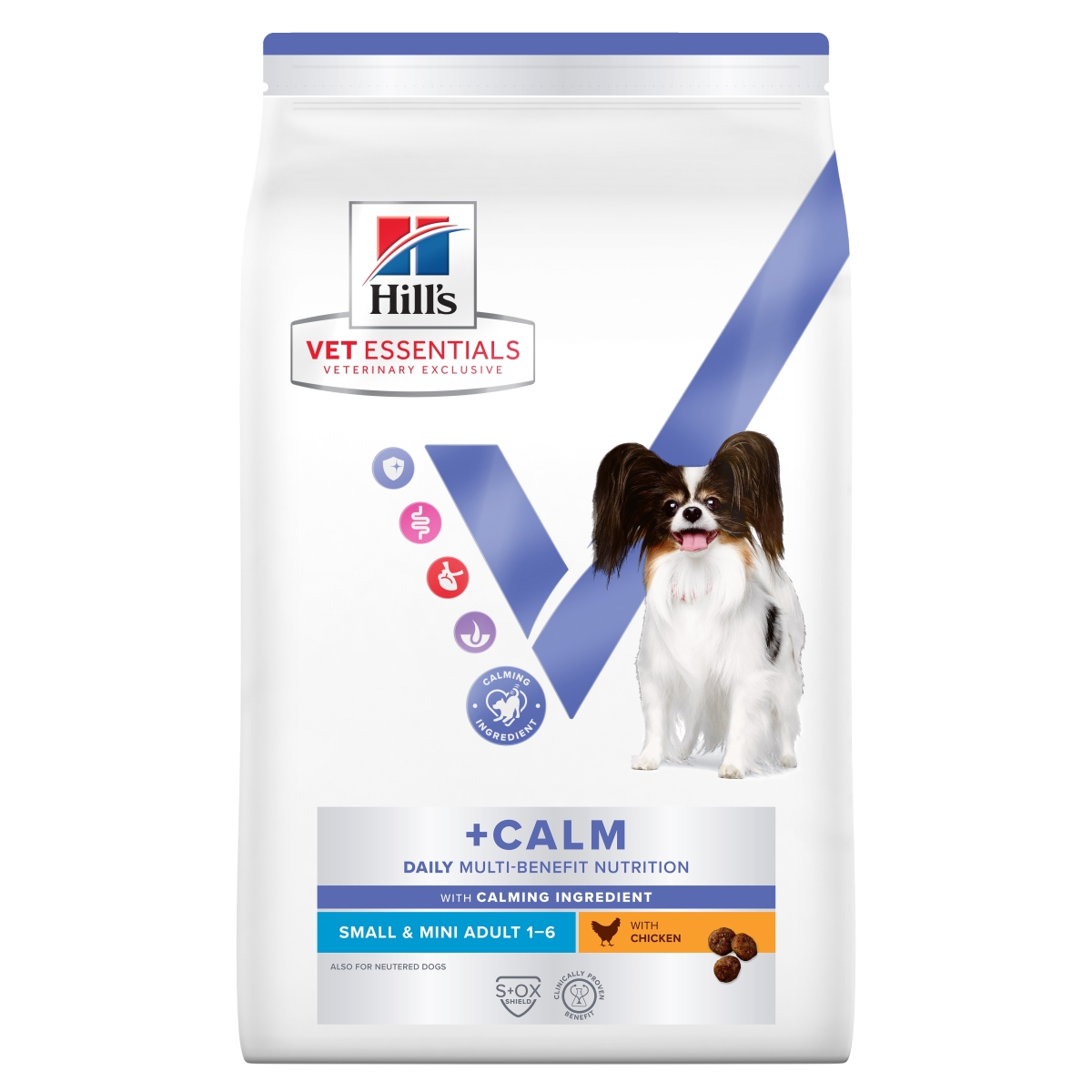 Hill's VE Multi-Benefit Calm&Healthy täistoit väikestele koertele 2 kg - Tootepilt