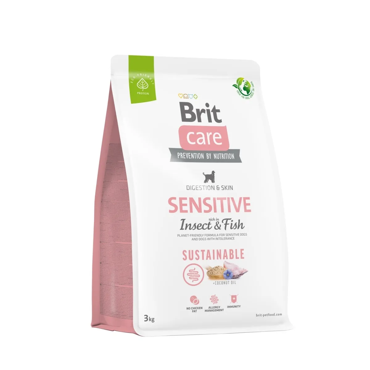 Brit Care Sensitive koera kuivtoit, putukavalk/kala, 3 kg - Tootepilt