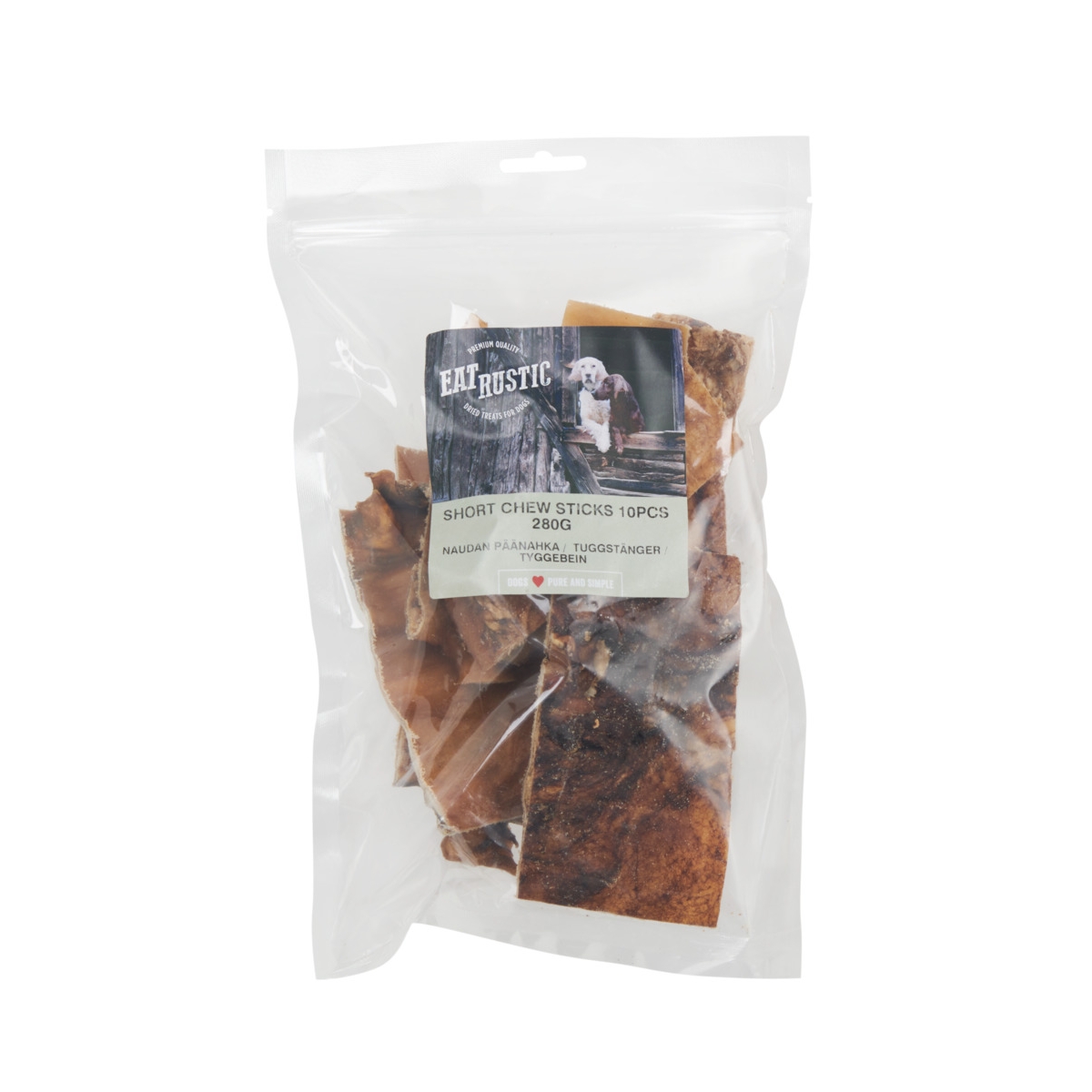 Eat Rustic koera maius, veisepeanahk, 10 tk - Tootepilt