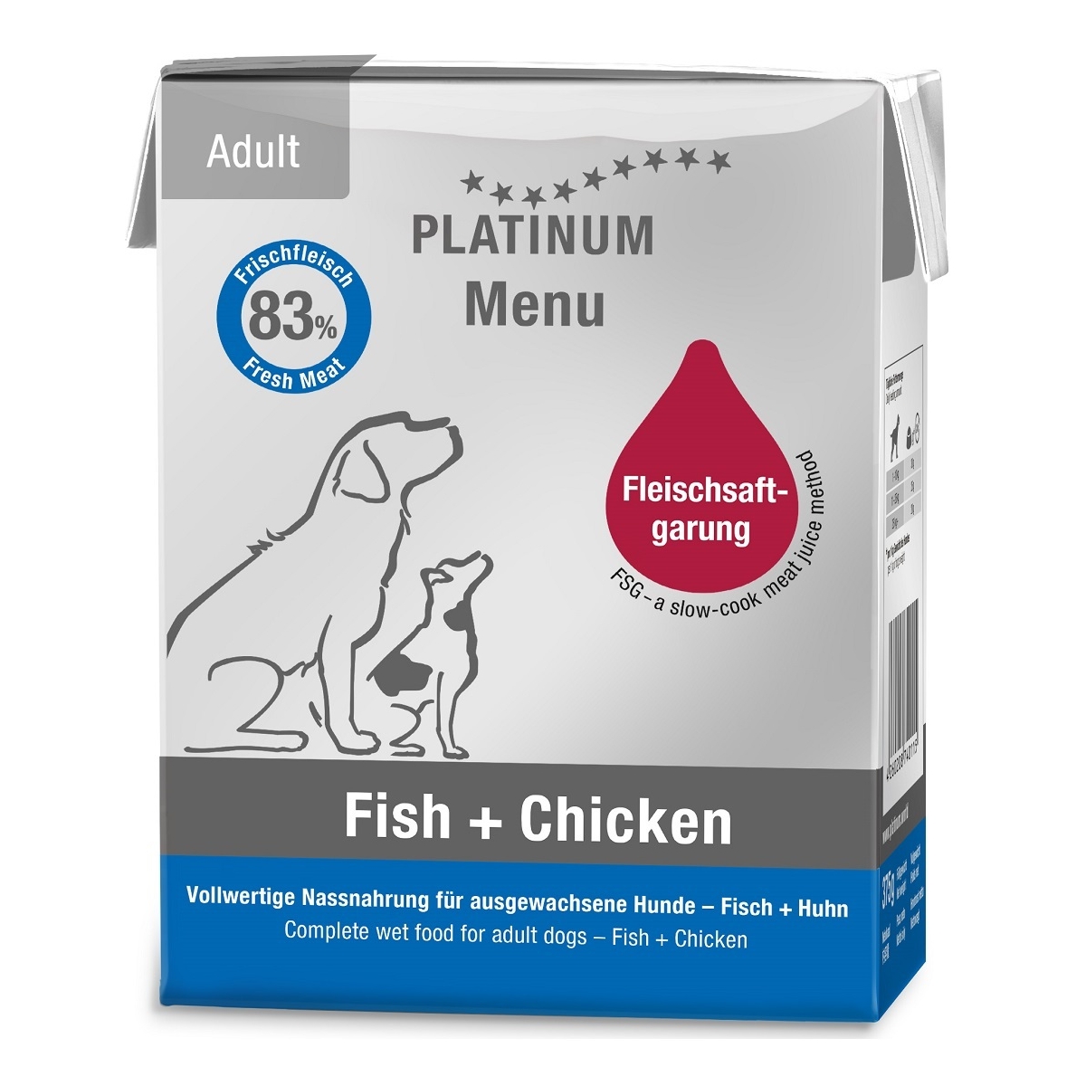Platinum Menu konserv koerale, kala ja kanaga 357 g