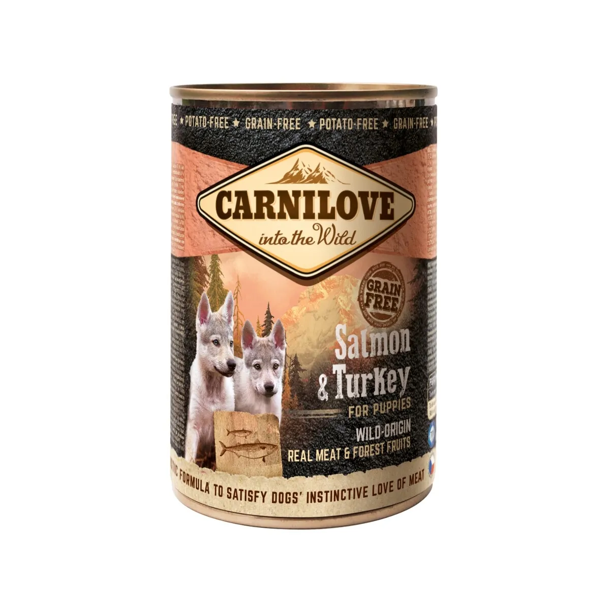 Carnilove kutsika konserv Wild Meat, lõhe/kalkun, 400 g - Tootepilt