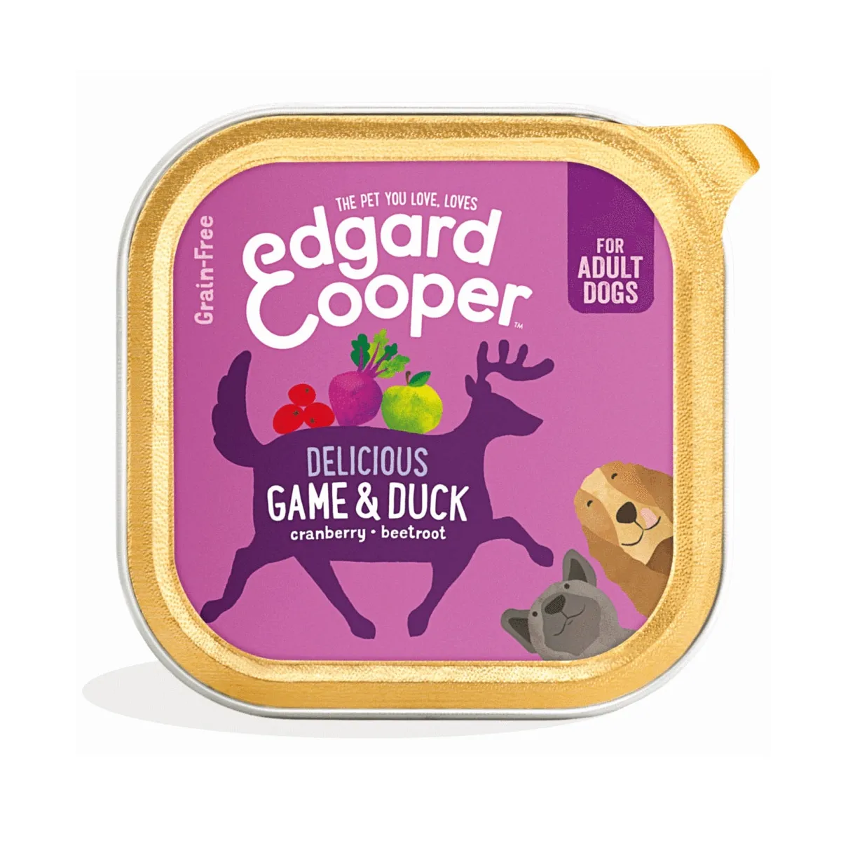 Edgard Cooper konserv koerale, uluki- ja pardilihaga 150 g - Tootepilt
