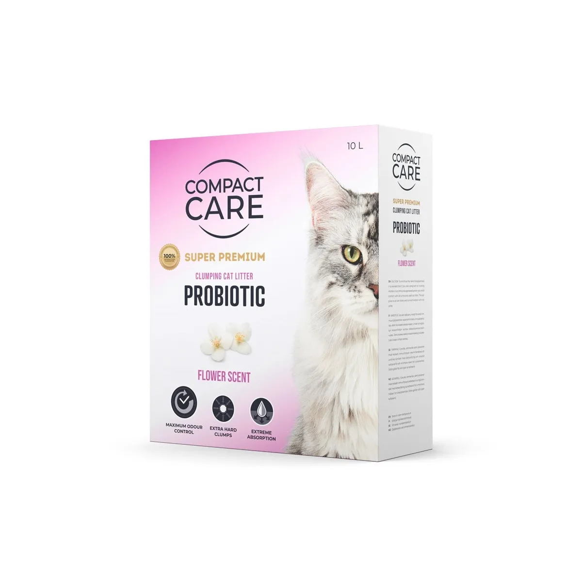 Compact Care Probiotic lillelõhnaline kassiliiv, 10 L - Tootepilt