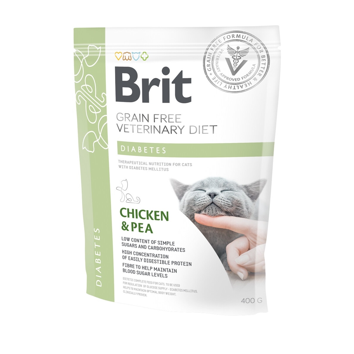 Brit GF Diabetes erisööt kassile, 400 g - Tootepilt