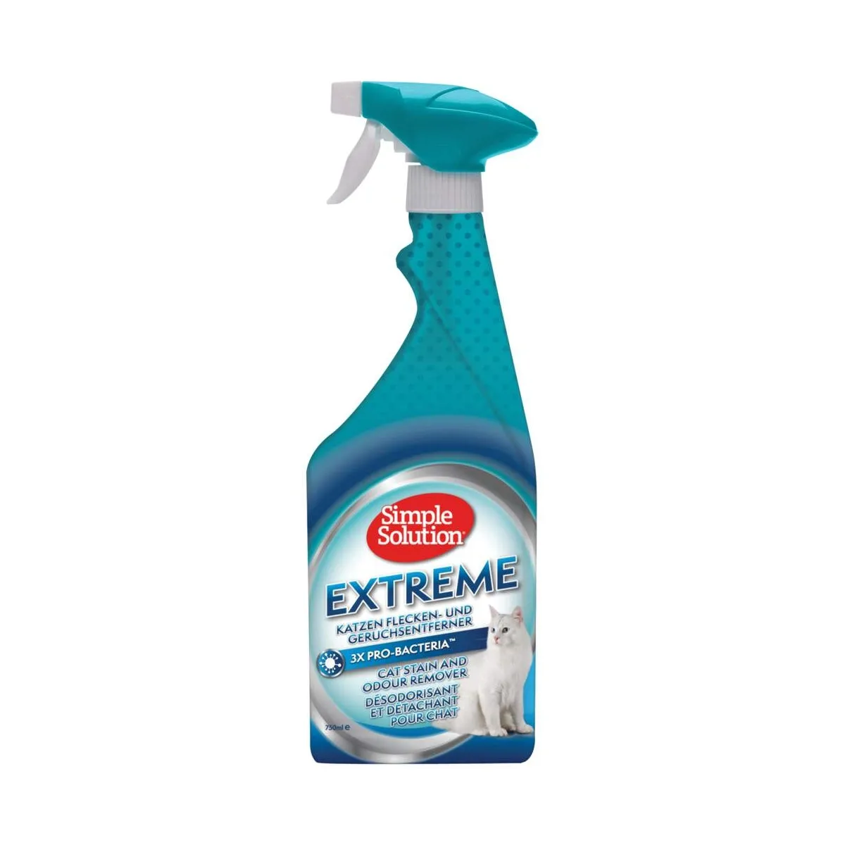 Simple Solution lõhna- ja plekieemaldaja Extreme, kass, 750 ml - Tootepilt