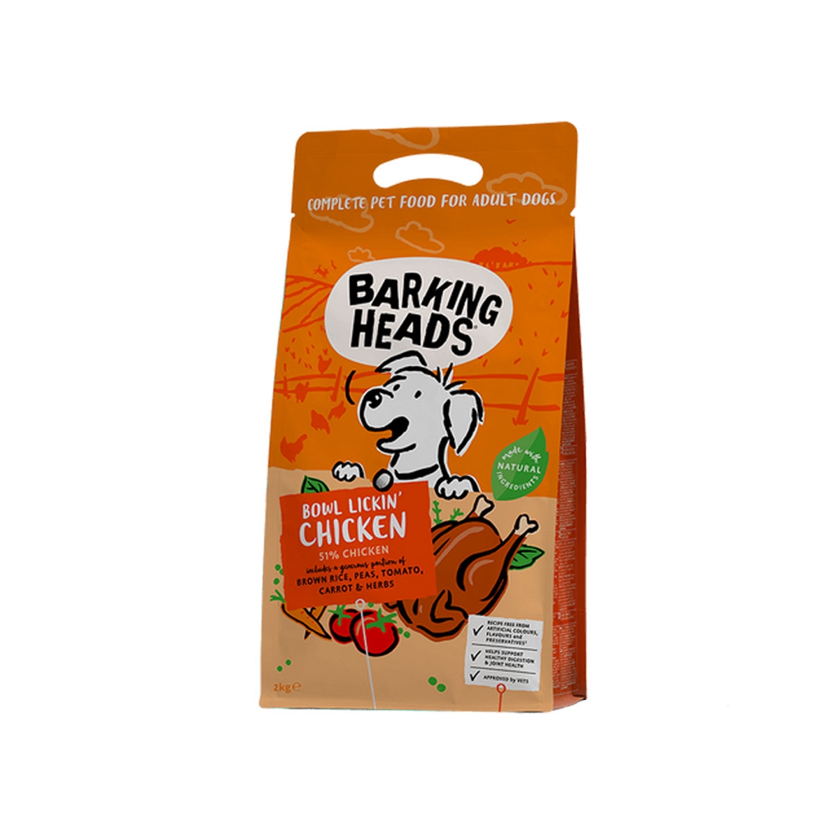 Barking Heads Bowl Lickin Chicken koeratoit 2 kg