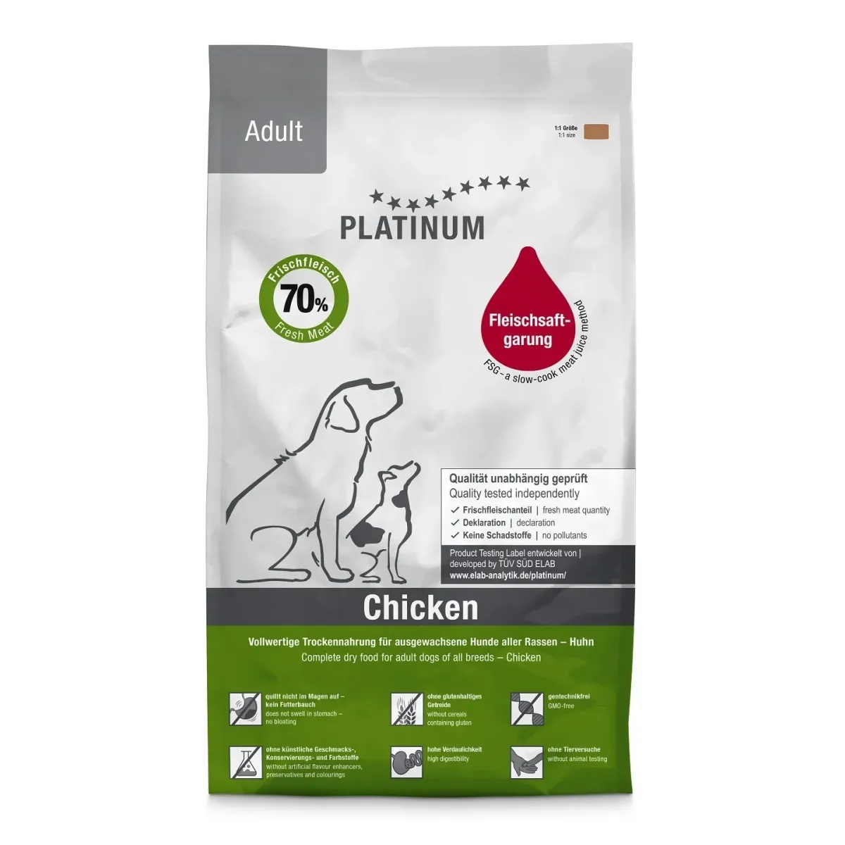 Platinum koeratoit kanalihaga, 5 kg - Tootepilt 1