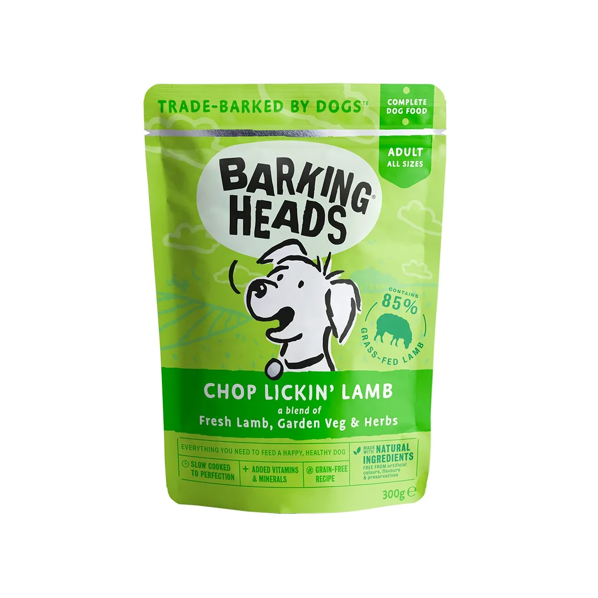 Barking Heads Chop Lickin Lamb koera einekotike 300 g - Tootepilt 1
