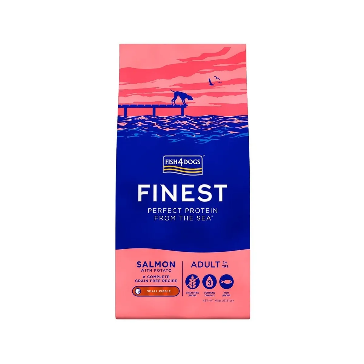 Fish4Dogs Small kuivtoit täiskasvanud koertele lõhega 12 kg - Tootepilt 1