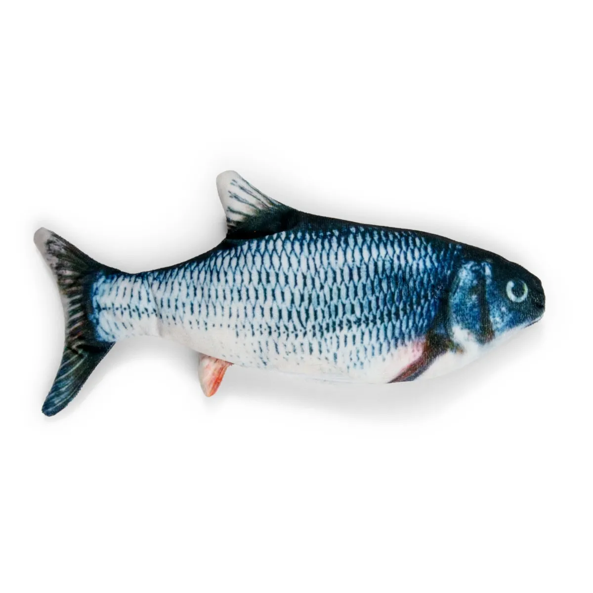 Little & Bigger kassi mänguasi, KickFish laetav kala, 28,5 cm, sinine - Tootepilt