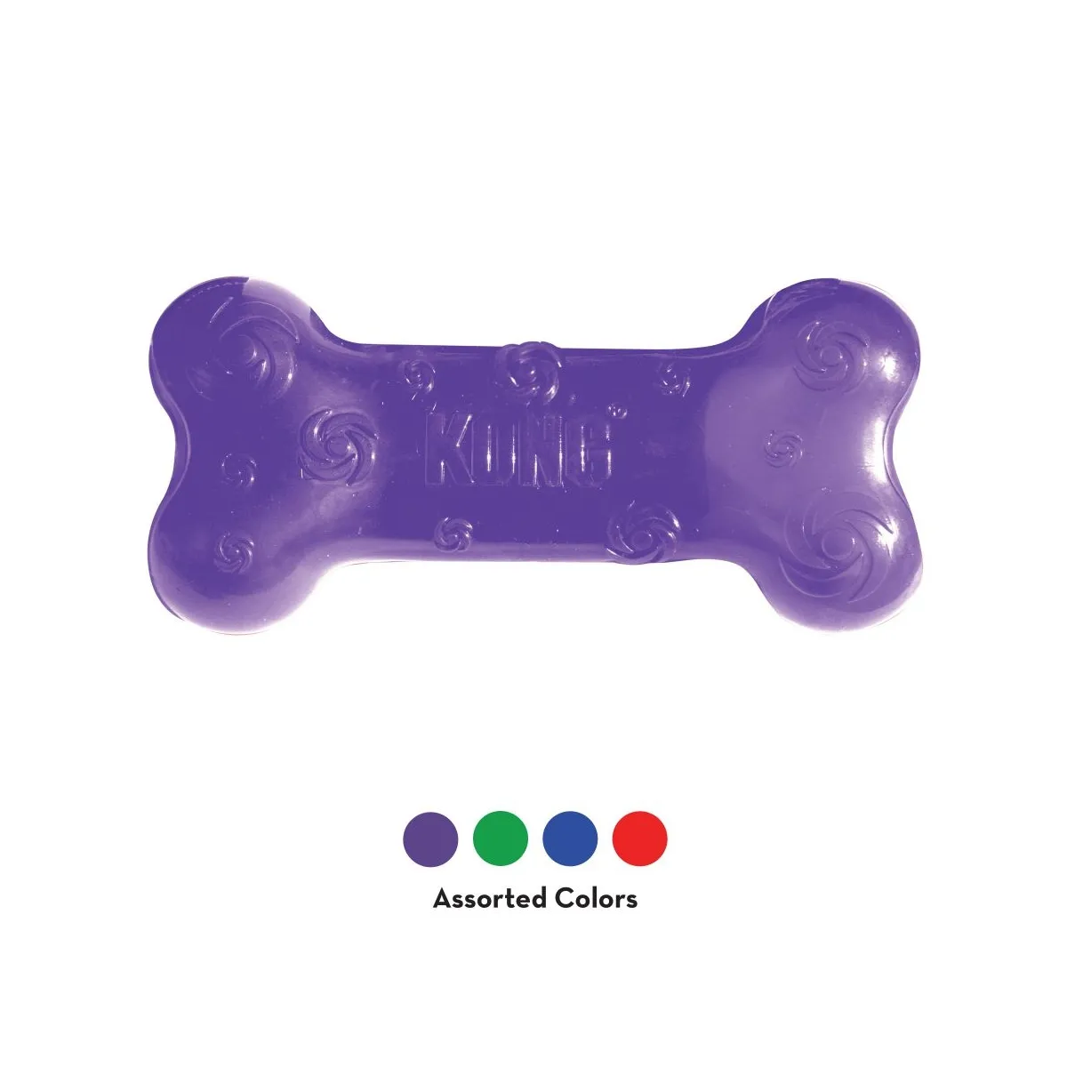 KONG Squeezz Crackle Bone mänguasi koertele, M - Tootepilt