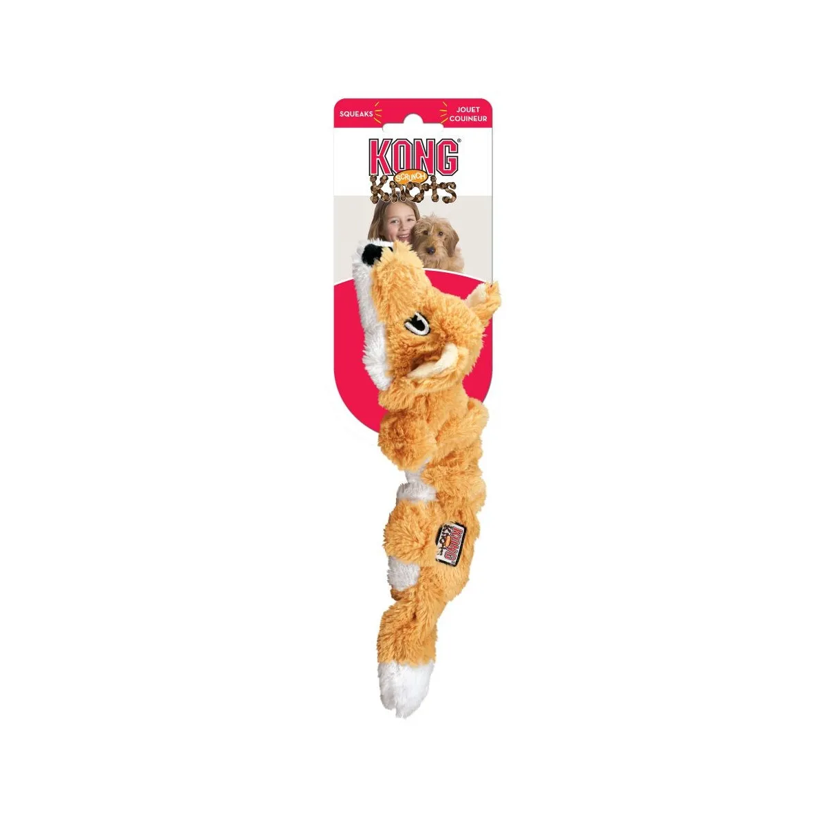 KONG Scrunch Knots koera mänguasi, rebane, M/L - Tootepilt