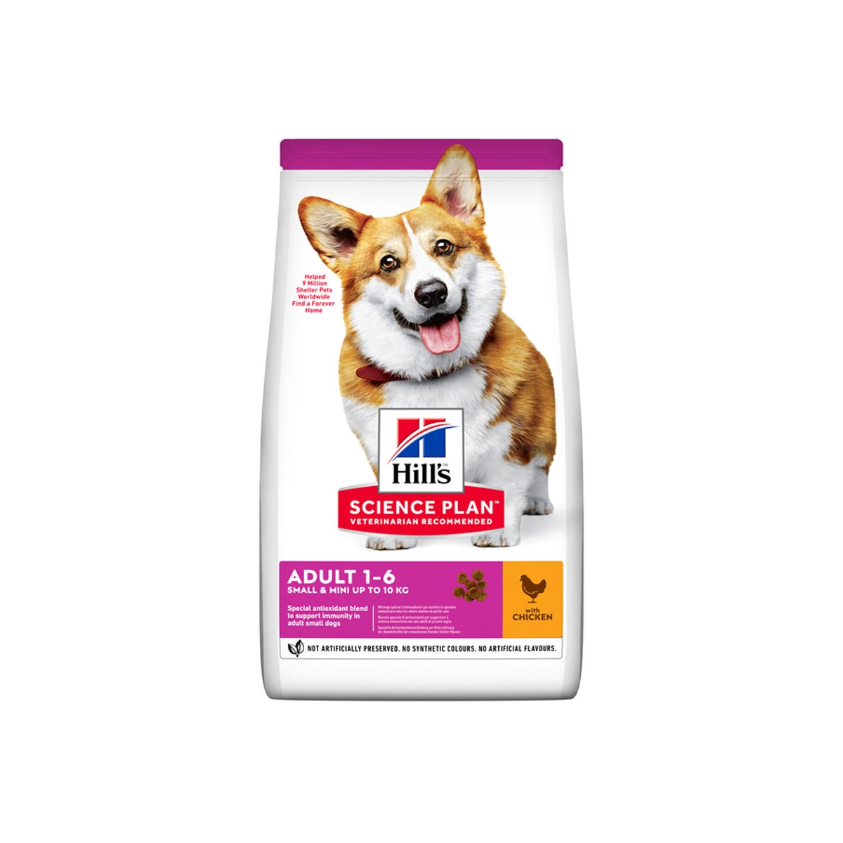 Hill's Science Plan koeratoit kanaga väikest kasvu koerale 1,5kg - Tootepilt