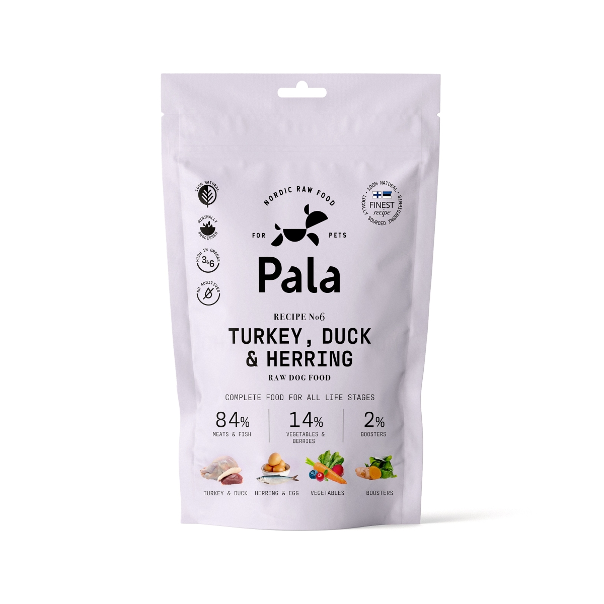 Pala koera toortoit kalkun/part/heeringas 400 g - Tootepilt 1