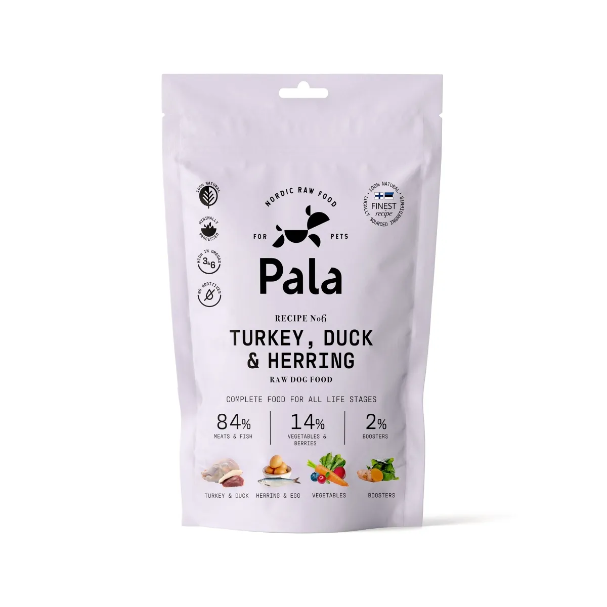 Pala koera toortoit kalkun/part/heeringas 400 g - Tootepilt 1