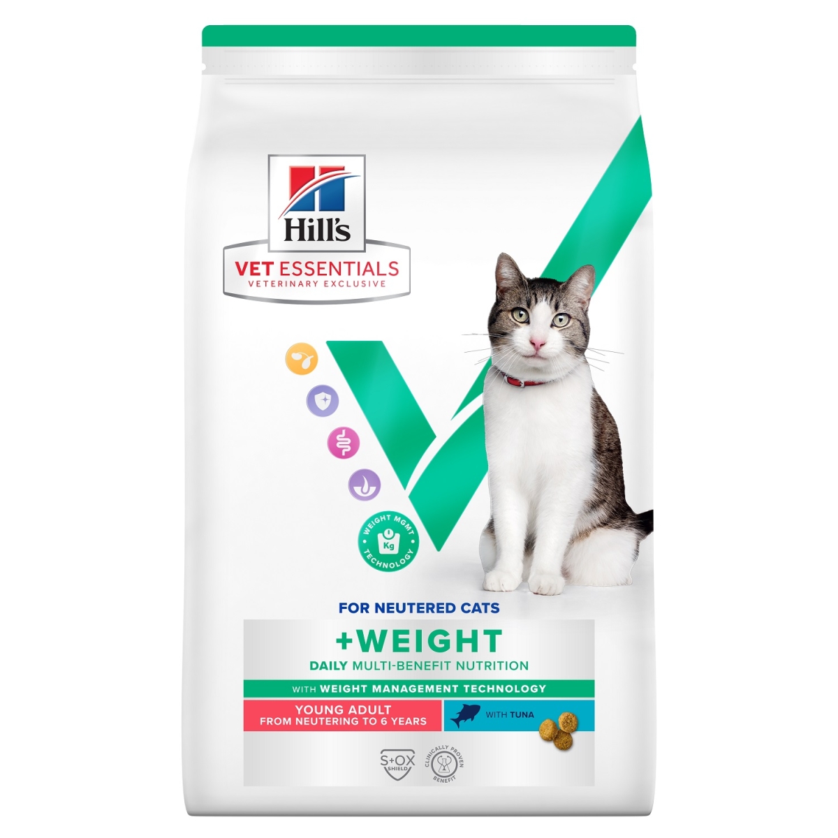 Hill's VE MB+Weight kuivtoit noortele kassidele tuunikalaga 1,5 kg - Tootepilt