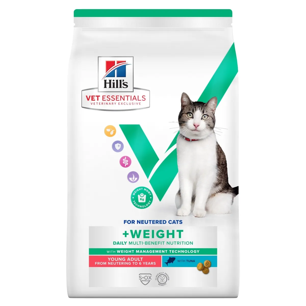 Hill's VE MB+Weight kuivtoit noortele kassidele tuunikalaga 1,5 kg - Tootepilt