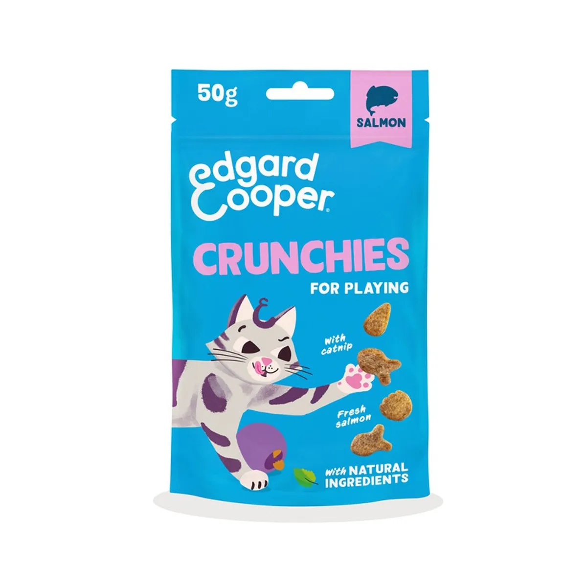 Edgard Cooper kassi maius Crunchies, lõhe 50g - Tootepilt
